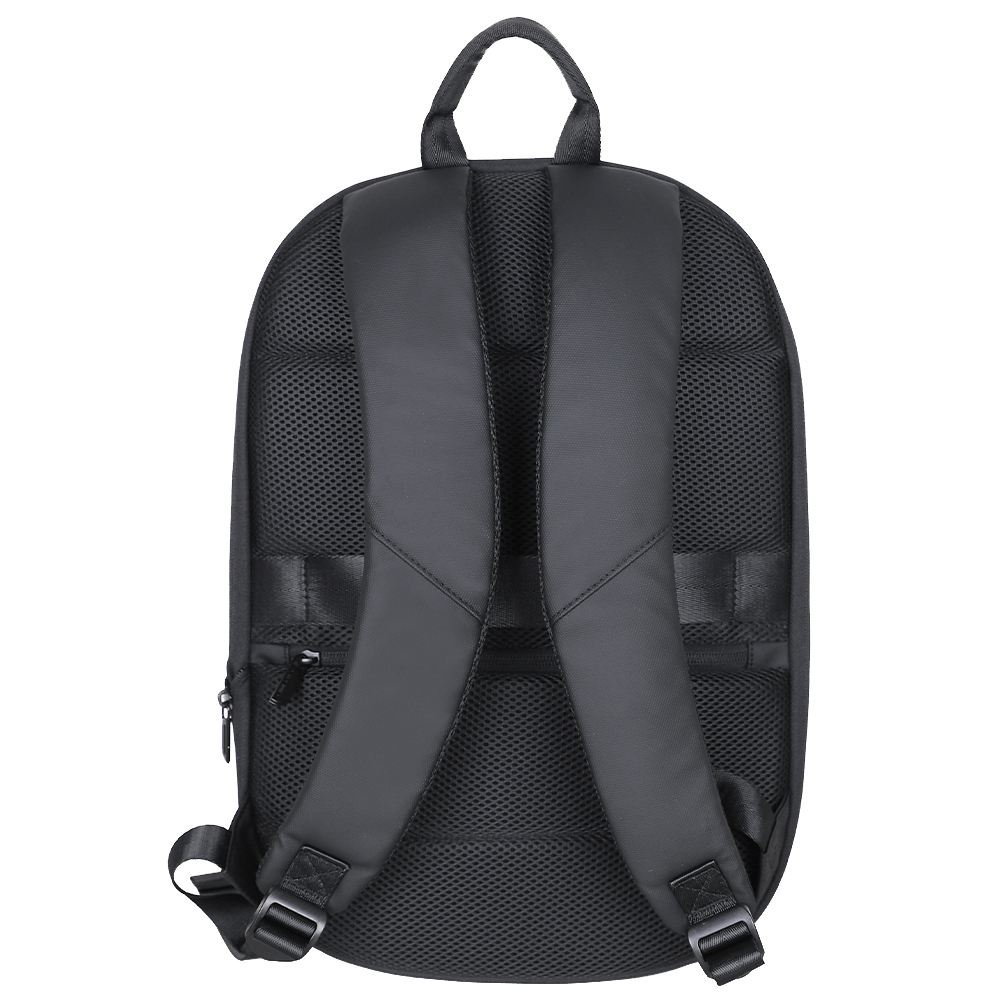 16in Expandable Slim Eco-friendly Notebook Backpack - Black