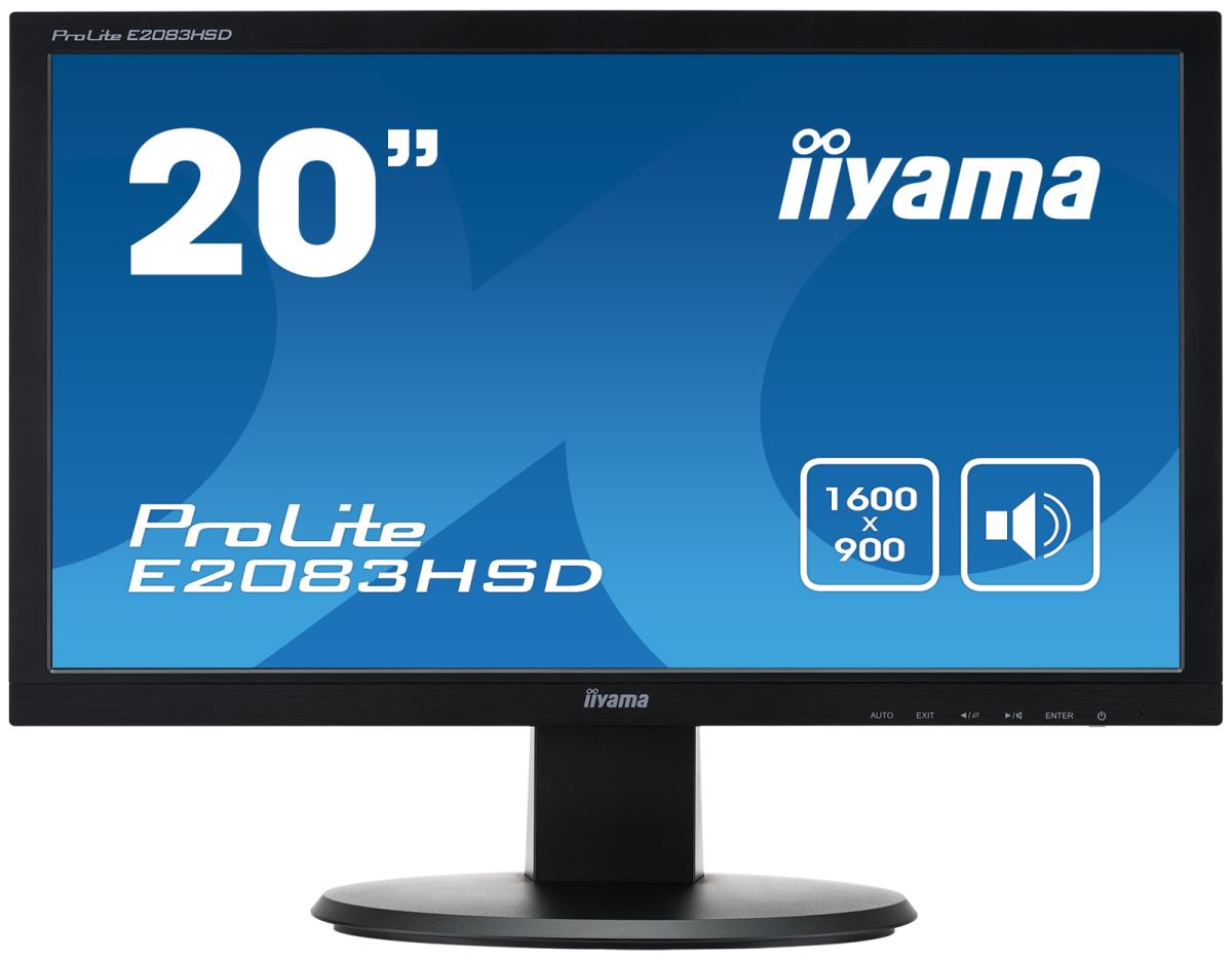 Desktop Monitor - ProLite E2083HSD-B1 - 20in - 1600x900 - Black