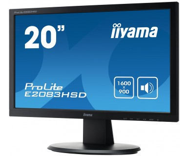 Desktop Monitor - ProLite E2083HSD-B1 - 20in - 1600x900 - Black