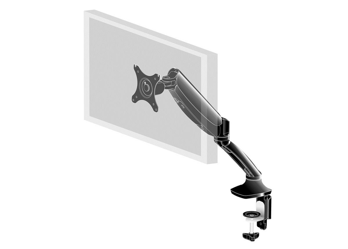 Gas Spring Desk Mount For Desktop Monitor (DS3001C-B1)