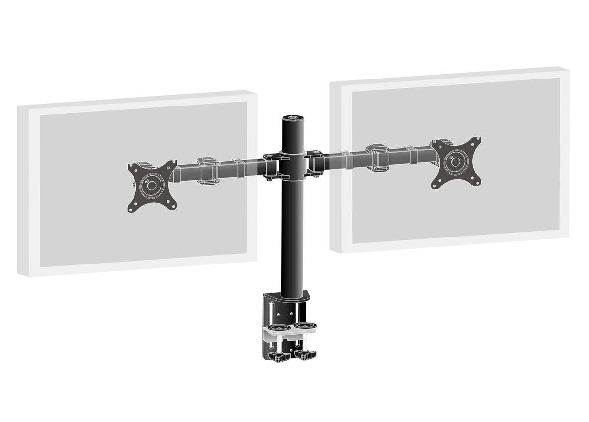 Dual Screen Desk Mounting DS1002C-B1/ Black