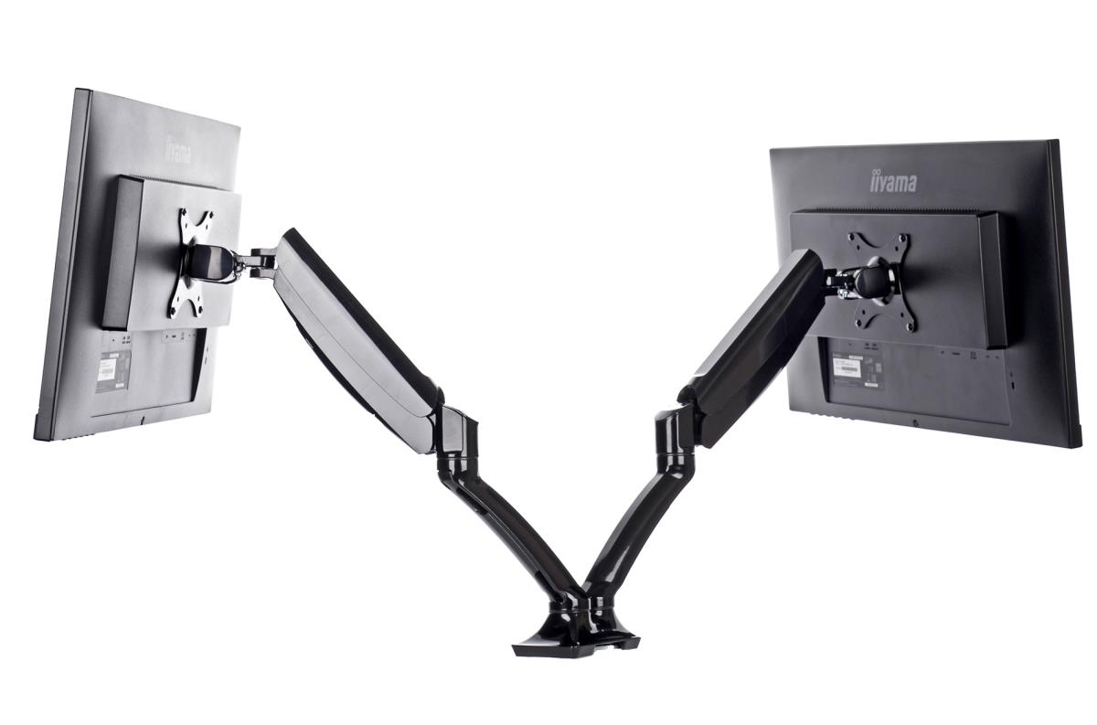 Dual Gas Spring Desk Mounting Arm DS3002C-B1/ Black