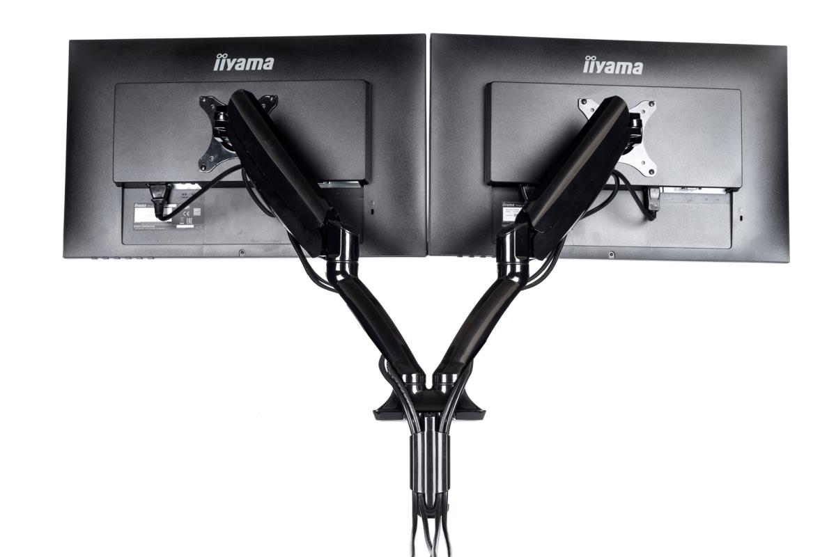 Dual Gas Spring Desk Mounting Arm DS3002C-B1/ Black
