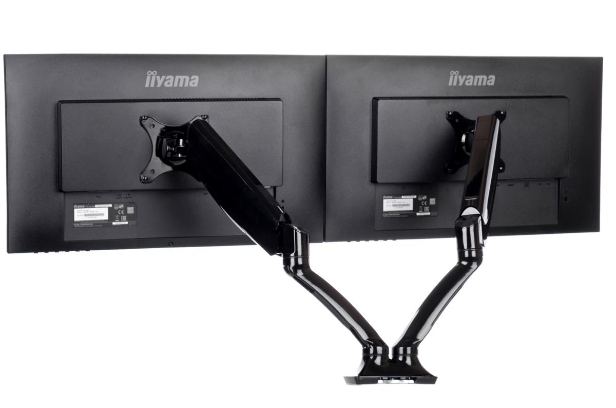 Dual Gas Spring Desk Mounting Arm DS3002C-B1/ Black