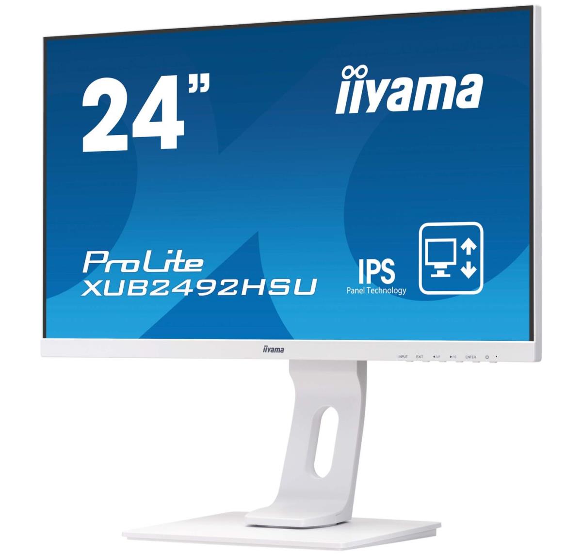 Desktop Monitor - ProLite XUB2492HSU-W1 - 24in - 1920x1080 (FHD) - White