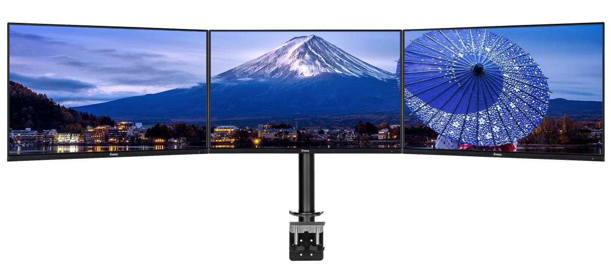 DS1003C-B1 Mounting Triple Desktop Arm