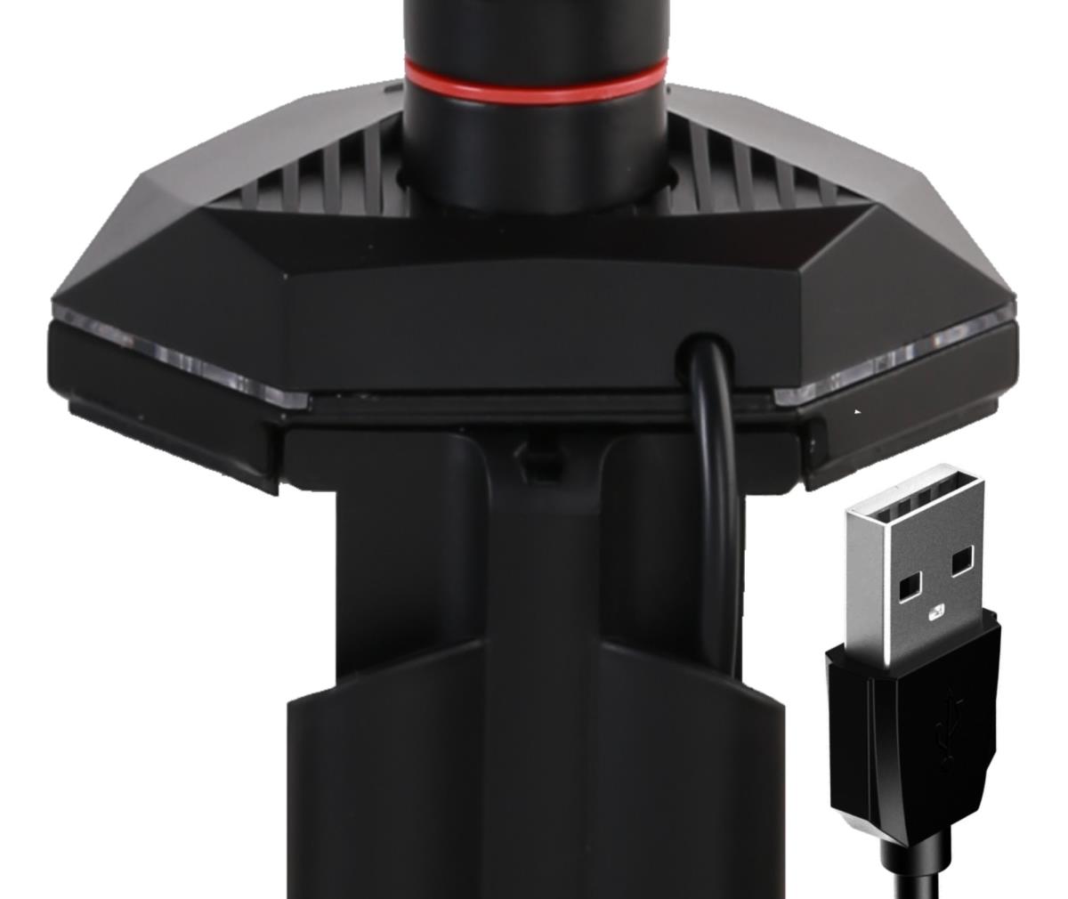 Gaming Gas Spring Desk Mount Arm - Single Monitor - Red/Black (DSG3001C-R1)