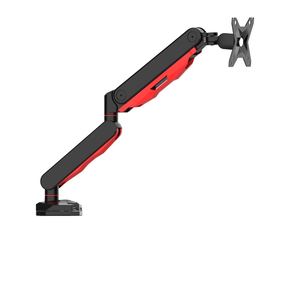 Gaming Gas Spring Desk Mount Arm - Single Monitor - Red/Black (DSG3001C-R1)