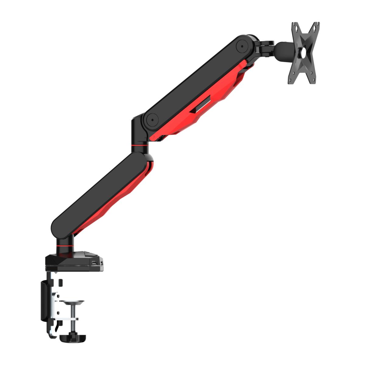Gaming Gas Spring Desk Mount Arm - Single Monitor - Red/Black (DSG3001C-R1)