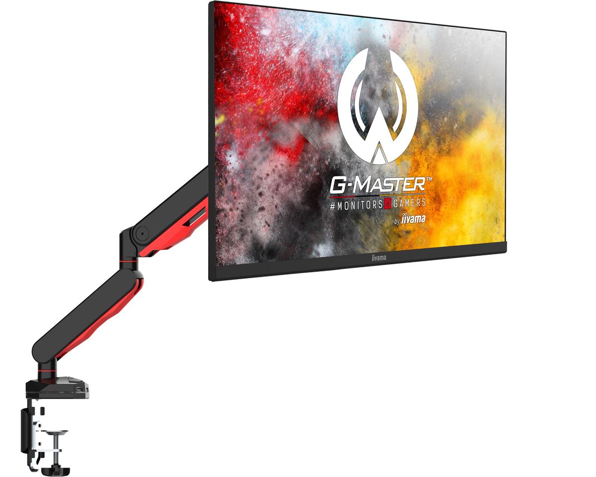 Gaming Gas Spring Desk Mount Arm - Single Monitor - Red/Black (DSG3001C-R1)