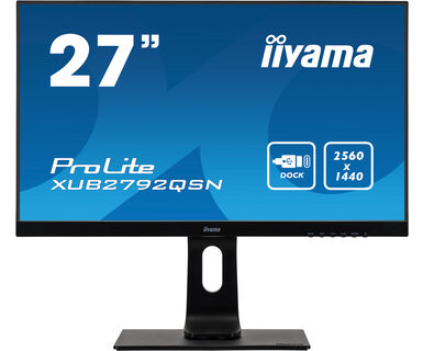 Desktop USB-C Monitor - ProLite XUB2792QSN-B1 - 27in - 2560x1440 (WQHD) - Black