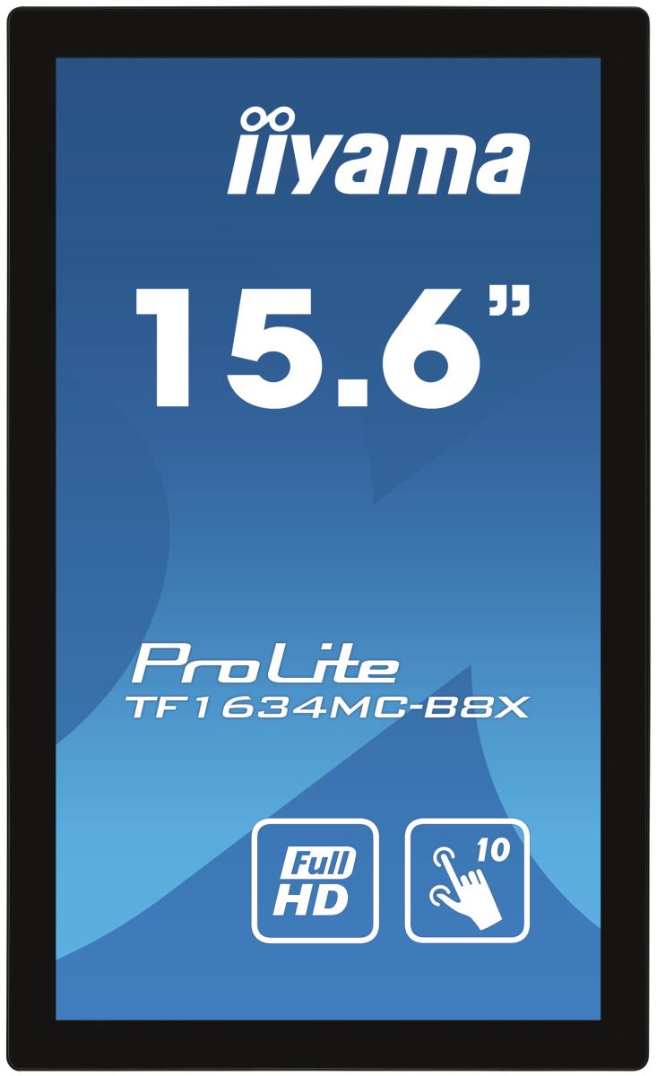 Touch Monitor - ProLite TF1634MC-B8X - 16in - 1920x1080 (FHD) - Black