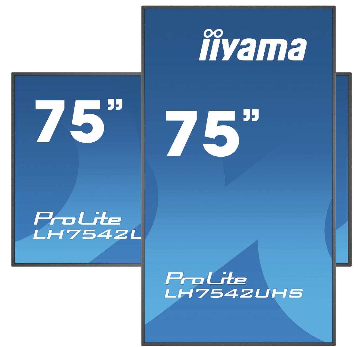 Digital Signage Display - ProLite LH7542UHS-B3 - 74.5in - 3840x2160 (UHD) - Black
