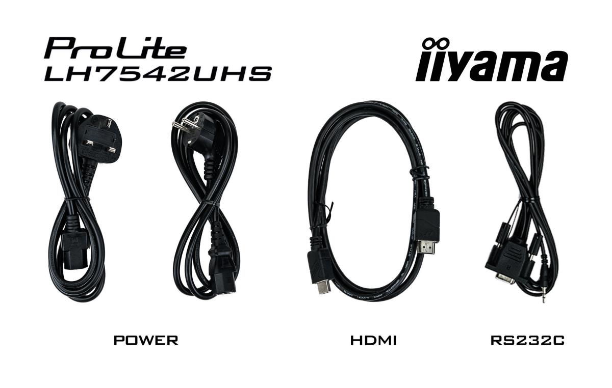 Digital Signage Display - ProLite LH7542UHS-B3 - 74.5in - 3840x2160 (UHD) - Black