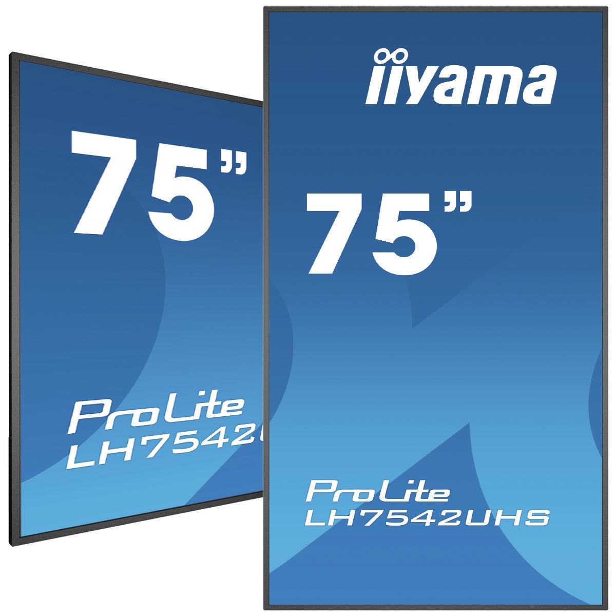 Digital Signage Display - ProLite LH7542UHS-B3 - 74.5in - 3840x2160 (UHD) - Black