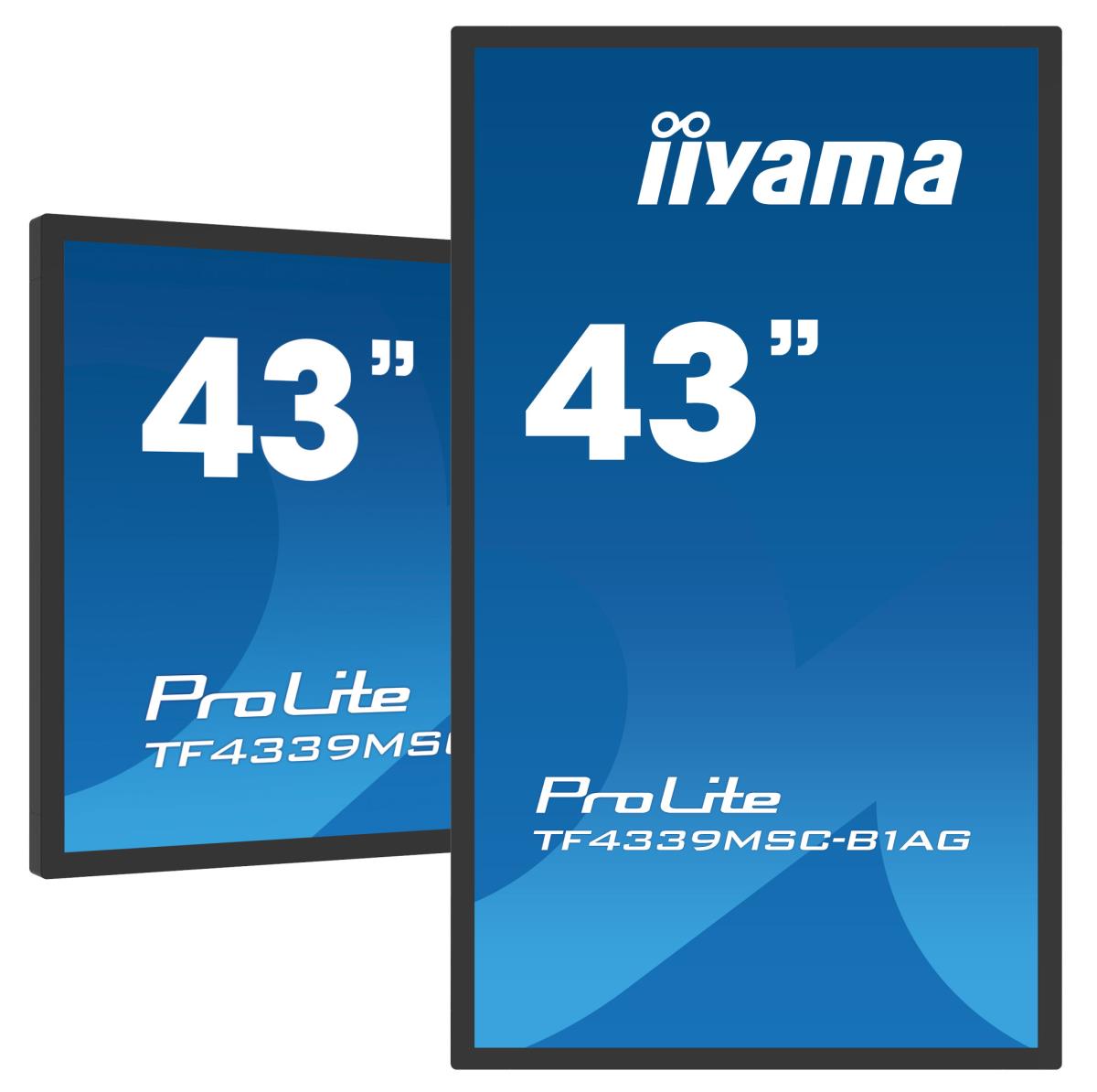 Large Format Display - ProLite TF4339MSC-B1AG - 43in Touch - 1920x1080 (FHD) - Black