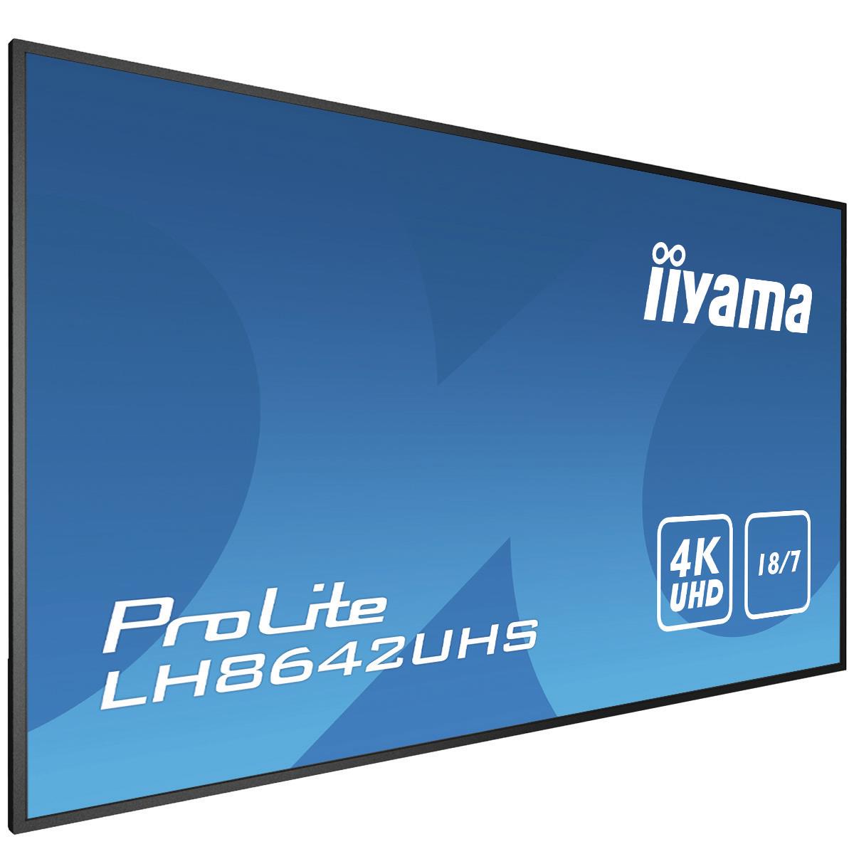 Digital Signage Display - ProLite LH8642UHS-B3 - 86in - 3840x2160 (UHD) - Black
