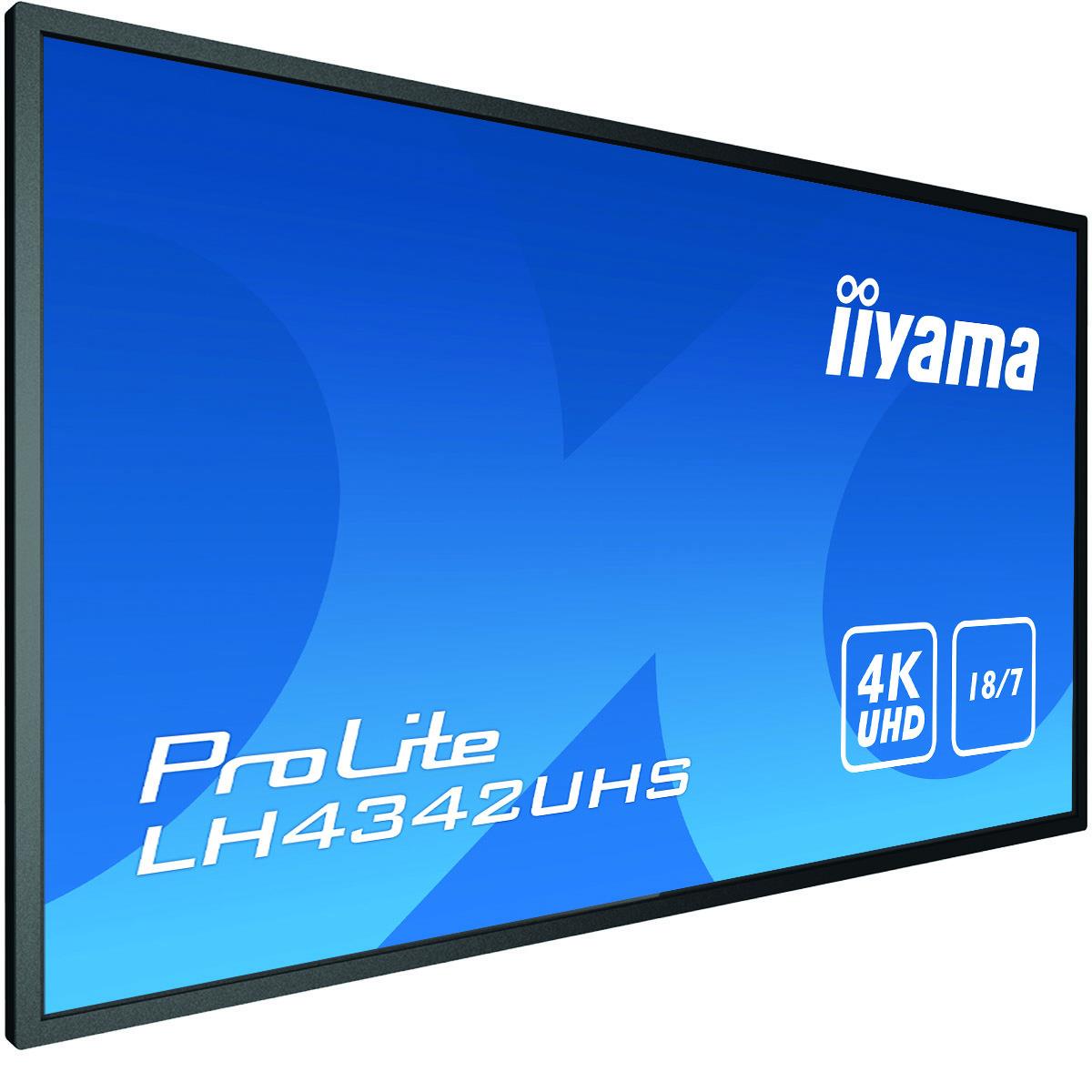 Digital Signage Display - ProLite LH4342UHS-B3 - 43in - 3840x2160 (UHD) - Black