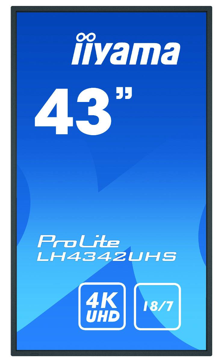 Digital Signage Display - ProLite LH4342UHS-B3 - 43in - 3840x2160 (UHD) - Black