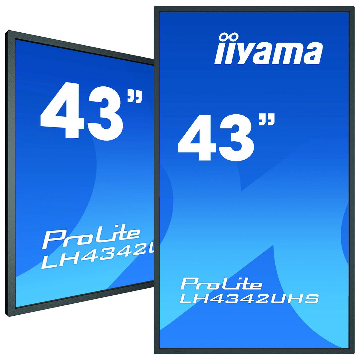 Digital Signage Display - ProLite LH4342UHS-B3 - 43in - 3840x2160 (UHD) - Black