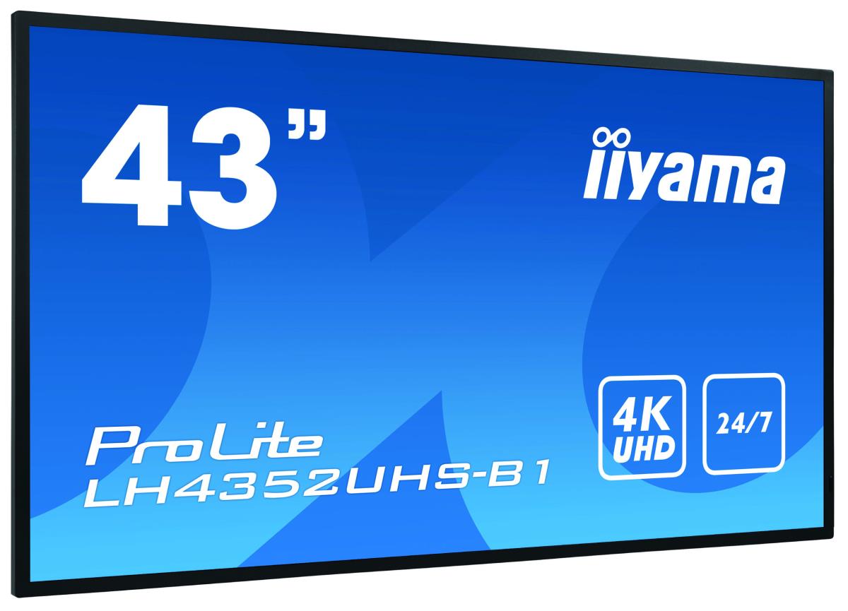 Digital Signage Display - ProLite LH4352UHS-B1 - 43in - 3840x2160 (UHD) - Black