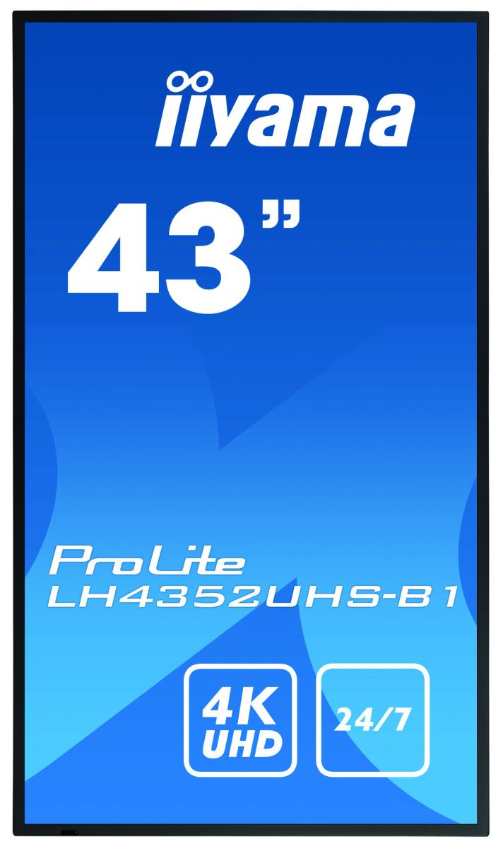Digital Signage Display - ProLite LH4352UHS-B1 - 43in - 3840x2160 (UHD) - Black
