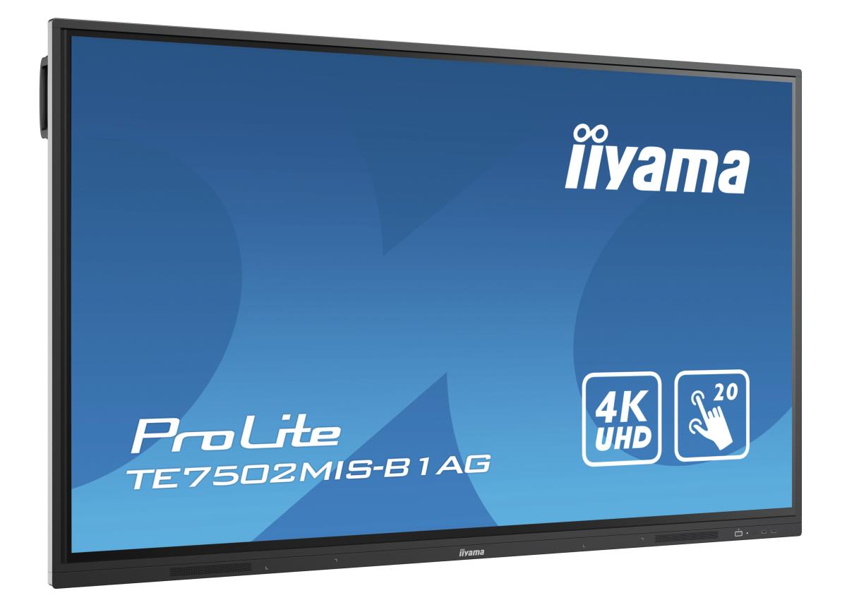 Large Format Display - ProLite TE7502MIS-B1AG - 75in Touch - 3840x2160 (UHD) - Black