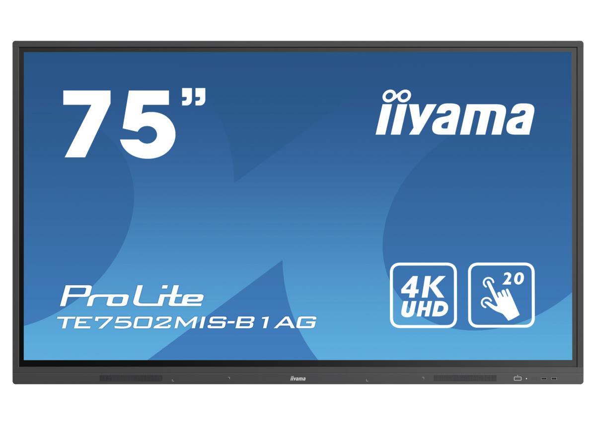 Large Format Display - ProLite TE7502MIS-B1AG - 75in Touch - 3840x2160 (UHD) - Black