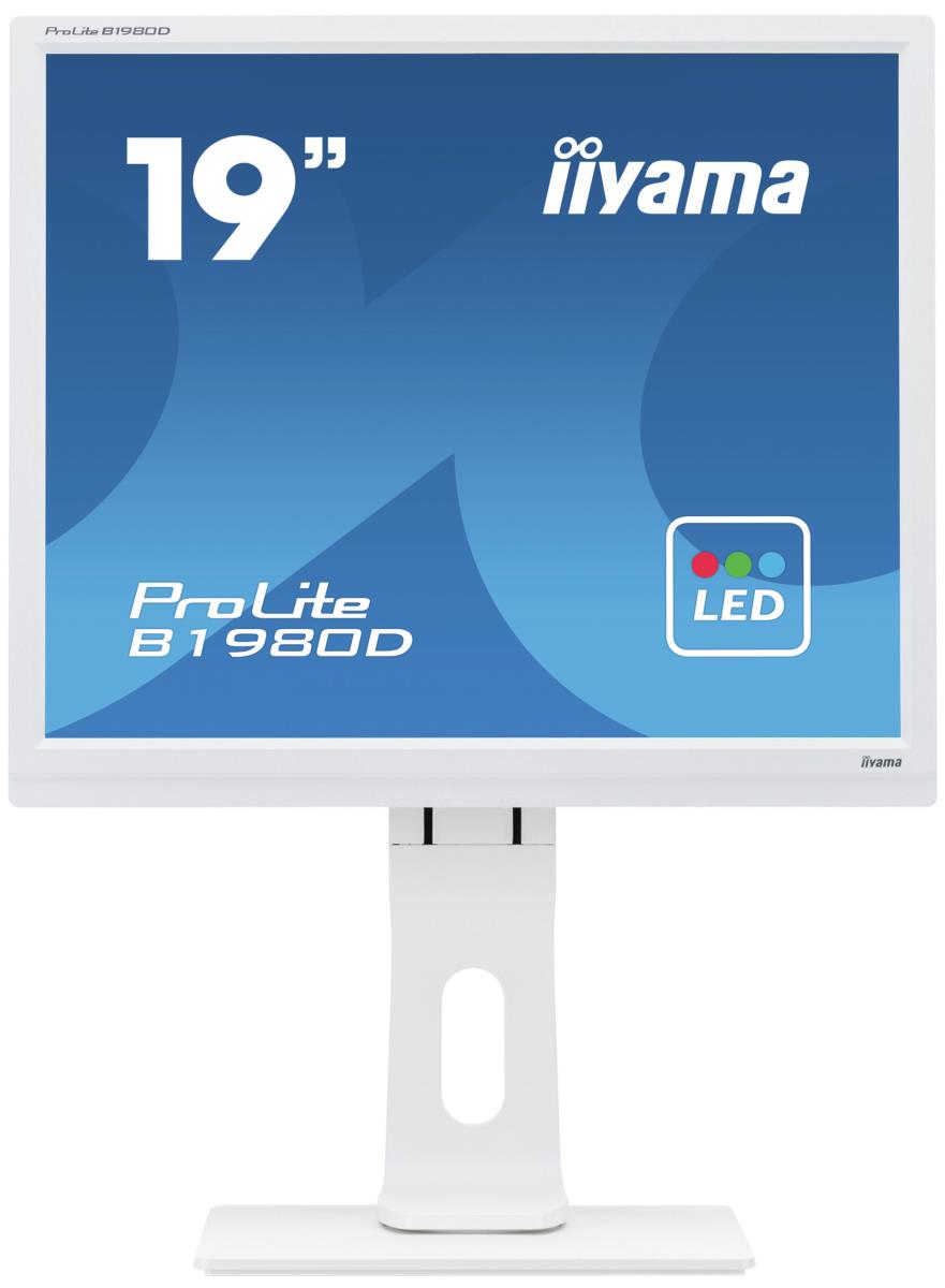 Desktop Monitor - ProLite B1980D-W1 - 19in - 1280x1024 (SXGA) - White