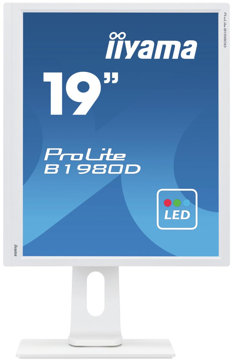 Desktop Monitor - ProLite B1980D-W1 - 19in - 1280x1024 (SXGA) - White