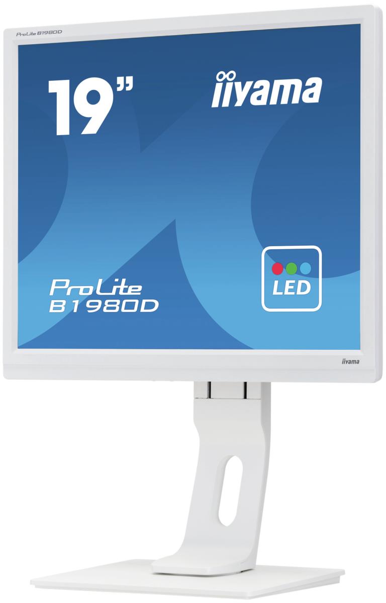 Desktop Monitor - ProLite B1980D-W1 - 19in - 1280x1024 (SXGA) - White