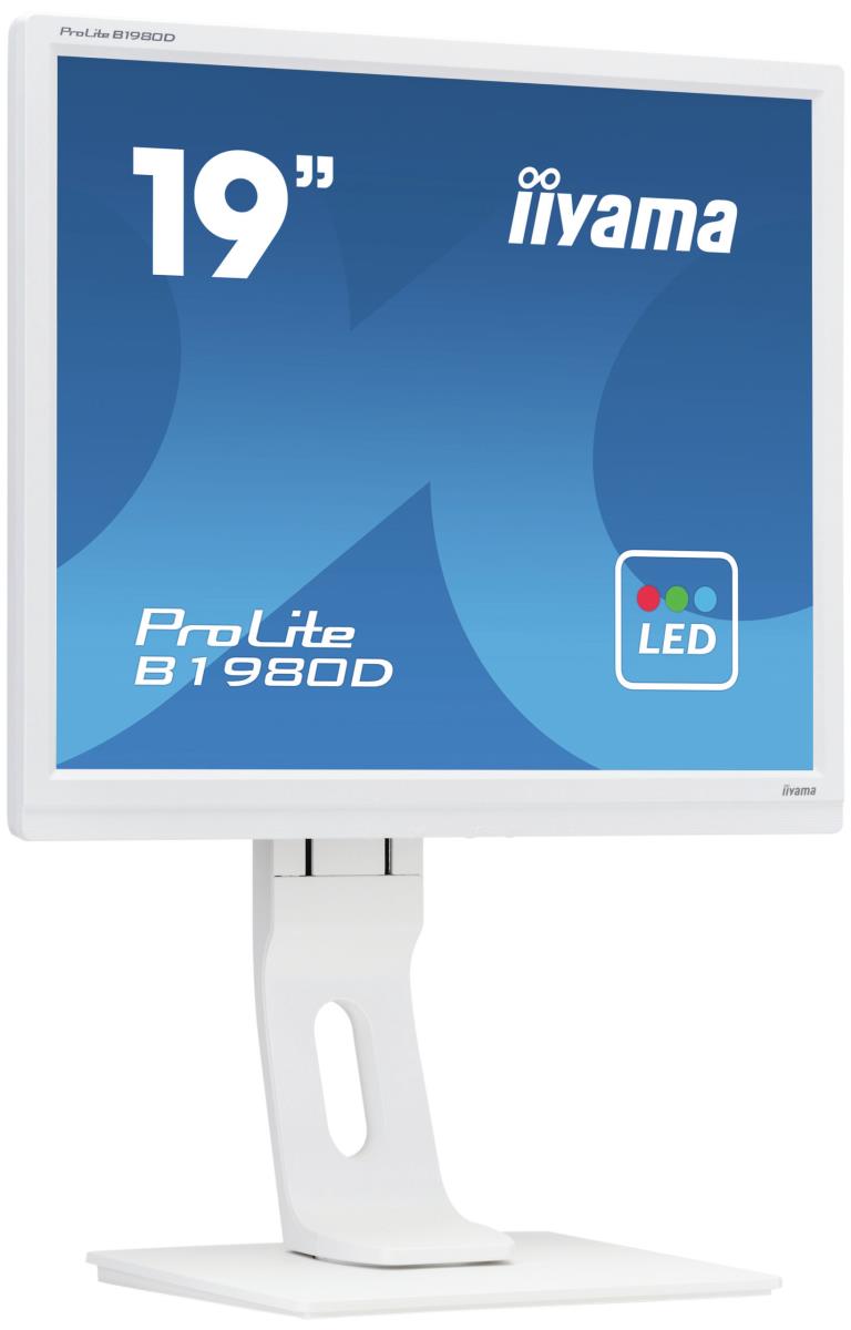 Desktop Monitor - ProLite B1980D-W1 - 19in - 1280x1024 (SXGA) - White