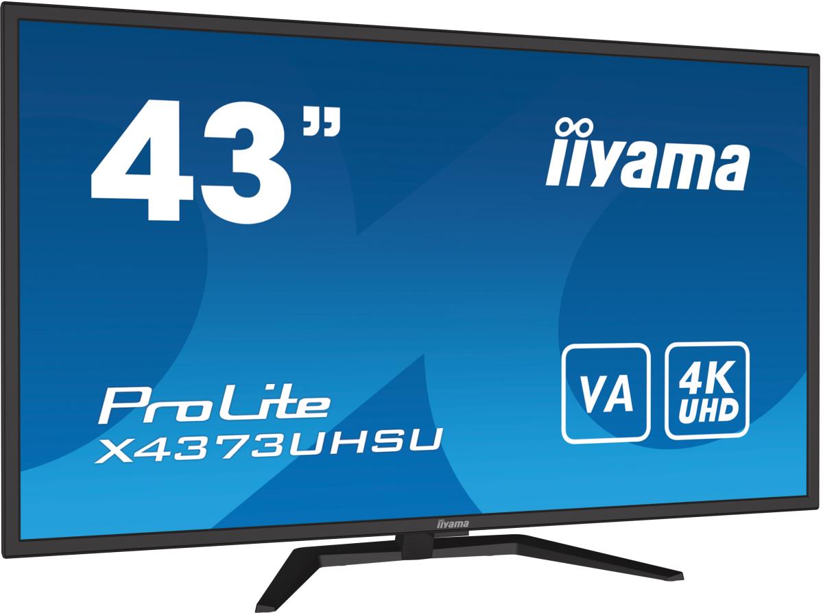 Large Format Monitor - ProLite X4373UHSU-B1 - 43in - 3840x2160 (UHD) - Black
