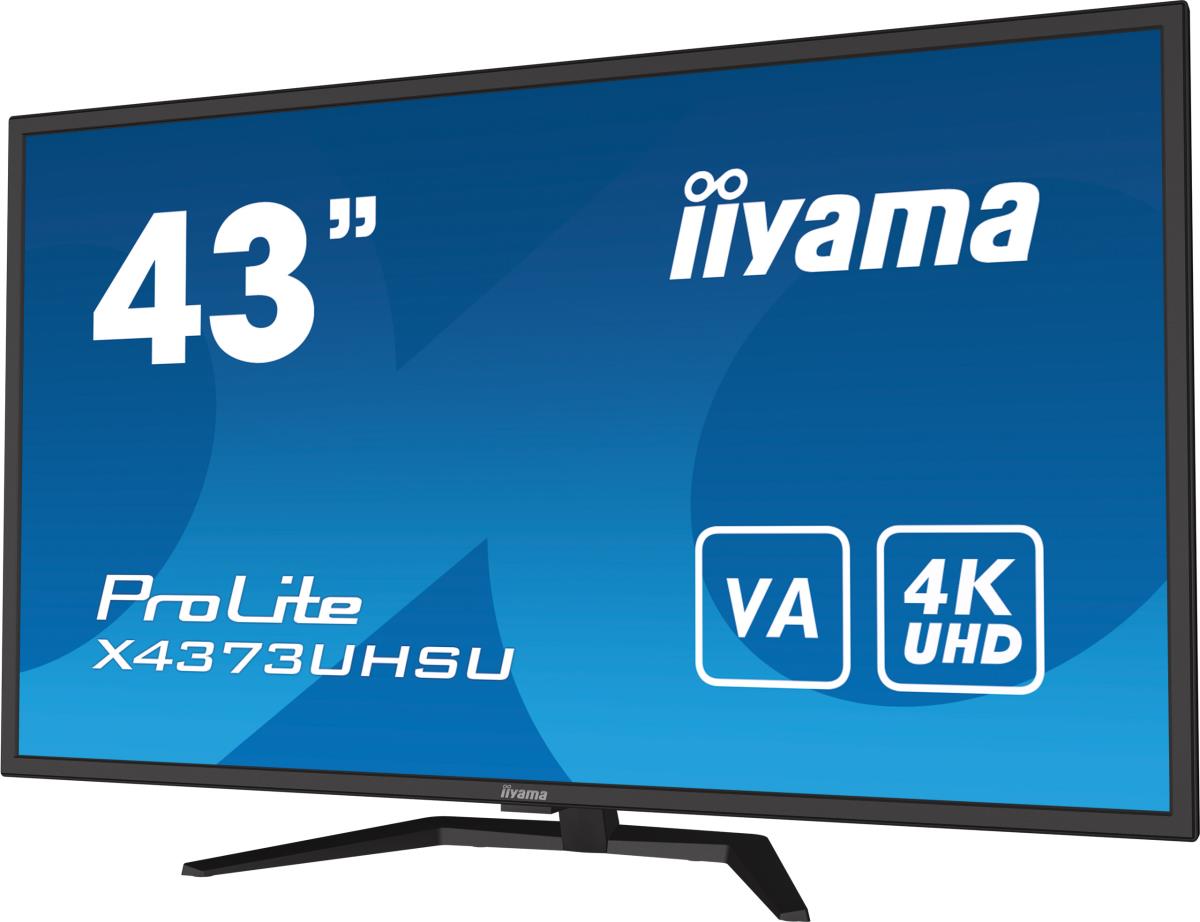 Large Format Monitor - ProLite X4373UHSU-B1 - 43in - 3840x2160 (UHD) - Black