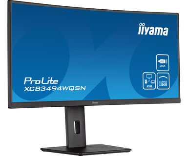 Desktop USB-C Monitor - ProLite XCB3494WQSN-B1 - 34in Curved - 3440x1440 (UWQHD) - Black