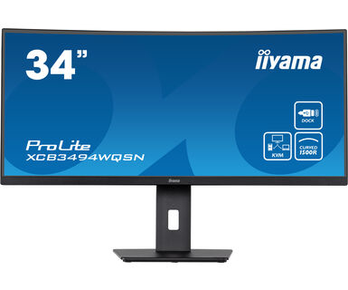 Desktop USB-C Monitor - ProLite XCB3494WQSN-B1 - 34in Curved - 3440x1440 (UWQHD) - Black