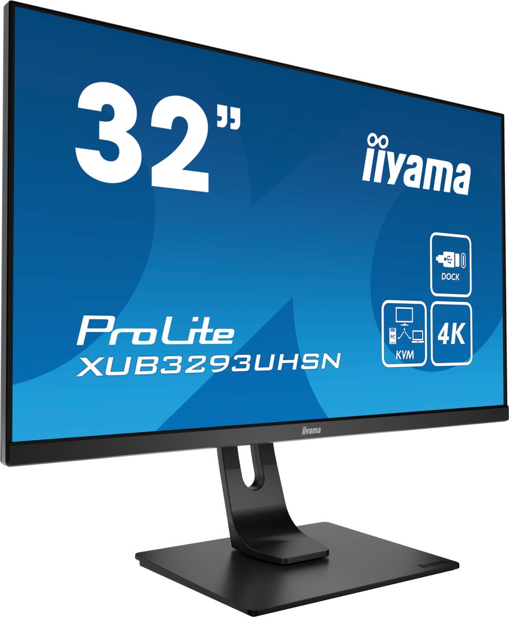 Desktop USB-C Monitor - ProLite XUB3293UHSN-B1 - 32in - 3840x2160 (UHD) - Black