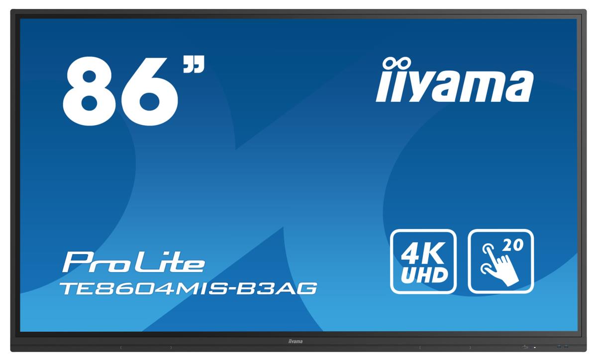 Large Format Display - ProLite TE8604MIS-B3AG - 86in Touch - 3840x2160 (UHD) - Black