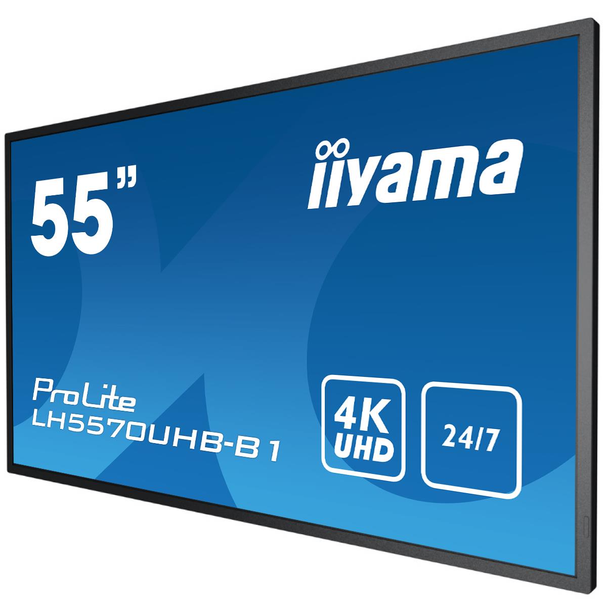 Digital Signage Display - ProLite LH5570UHB-B1 - 54.6in - 3840x2160 (UHD) - Black