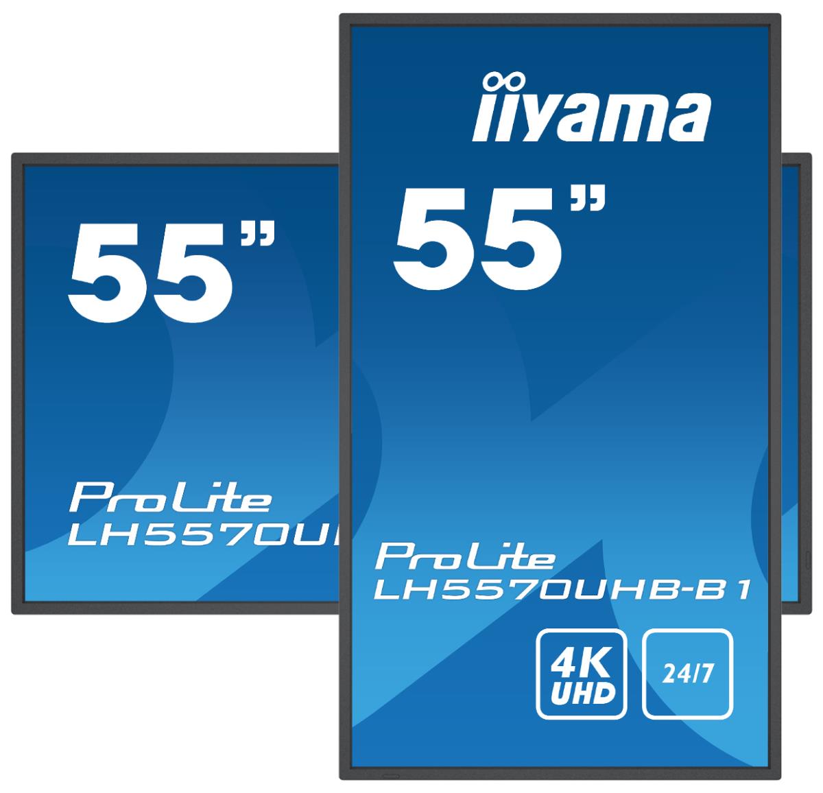 Digital Signage Display - ProLite LH5570UHB-B1 - 54.6in - 3840x2160 (UHD) - Black