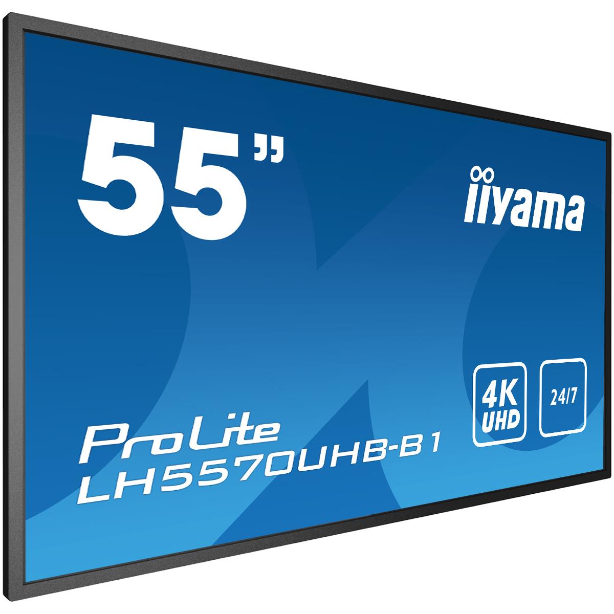 Digital Signage Display - ProLite LH5570UHB-B1 - 54.6in - 3840x2160 (UHD) - Black