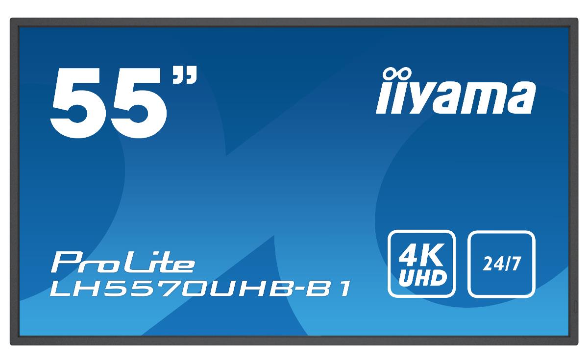 Digital Signage Display - ProLite LH5570UHB-B1 - 54.6in - 3840x2160 (UHD) - Black