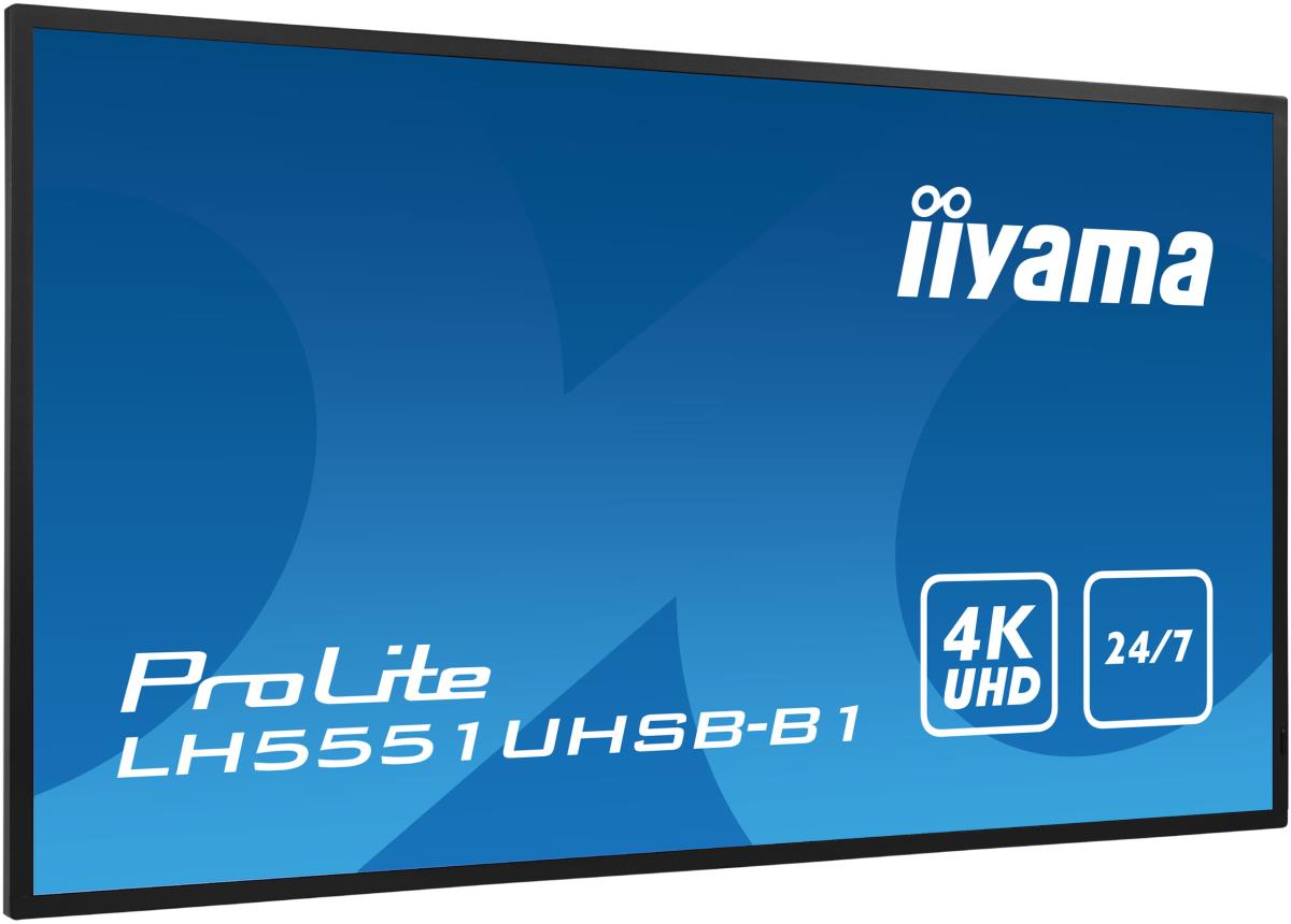 Digital Signage Display - ProLite LH5551UHSB-B1 - 54.6in - 3840x2160 (UHD) - Black