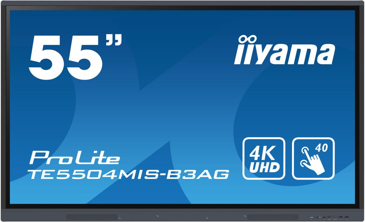 Large Format Display - ProLite TE5504MIS-B3AG - 55in Touch -3840x2160 (UHD) - Black