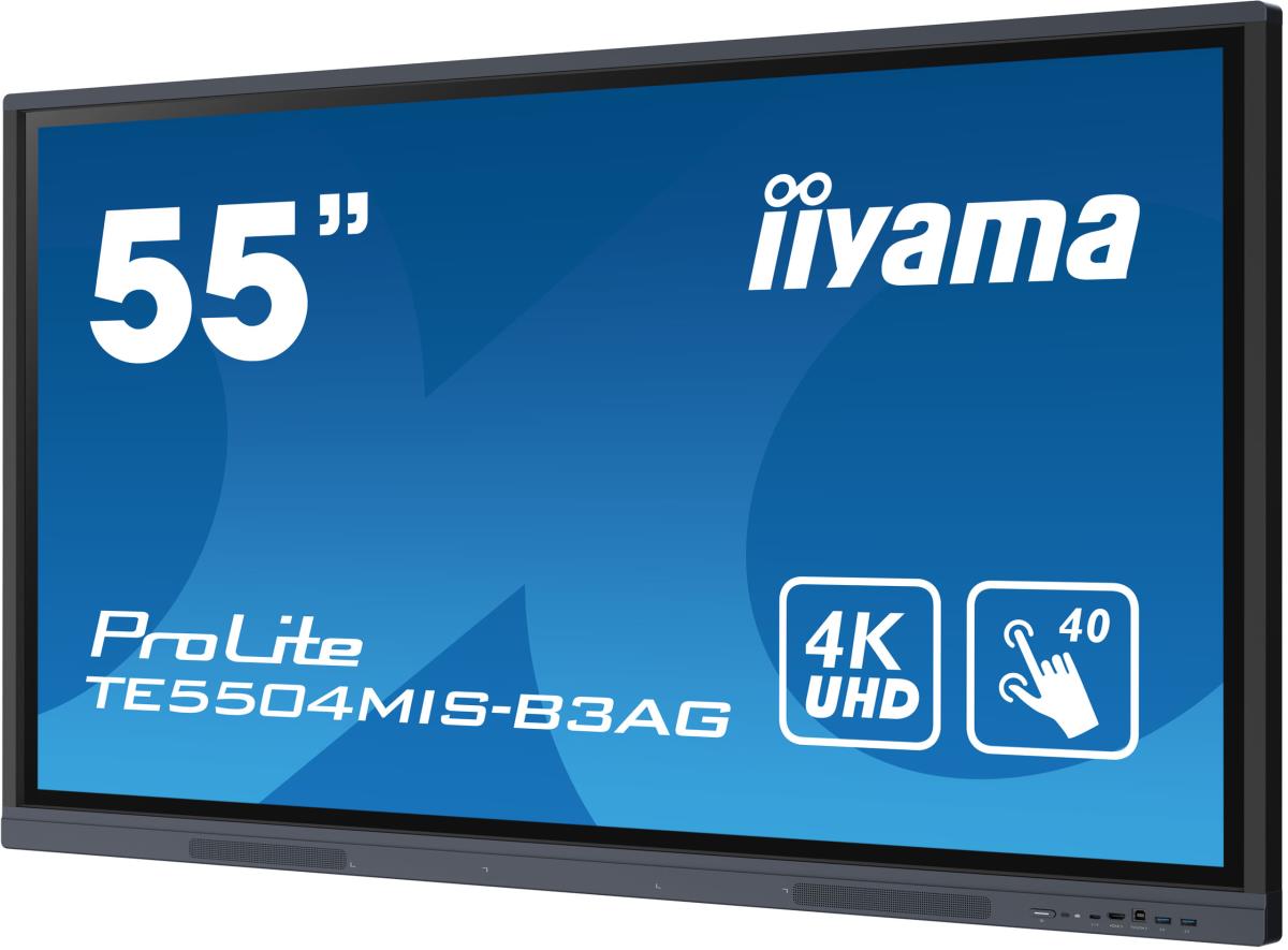 Large Format Display - ProLite TE5504MIS-B3AG - 55in Touch -3840x2160 (UHD) - Black