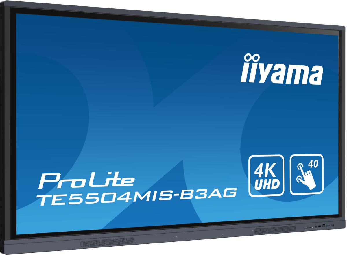 Large Format Display - ProLite TE5504MIS-B3AG - 55in Touch -3840x2160 (UHD) - Black
