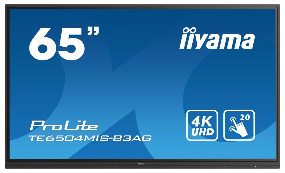 Large Format Display - ProLite TE6504MIS-B3AG - 65in Touch - 3840x2160 (UHD) - Black