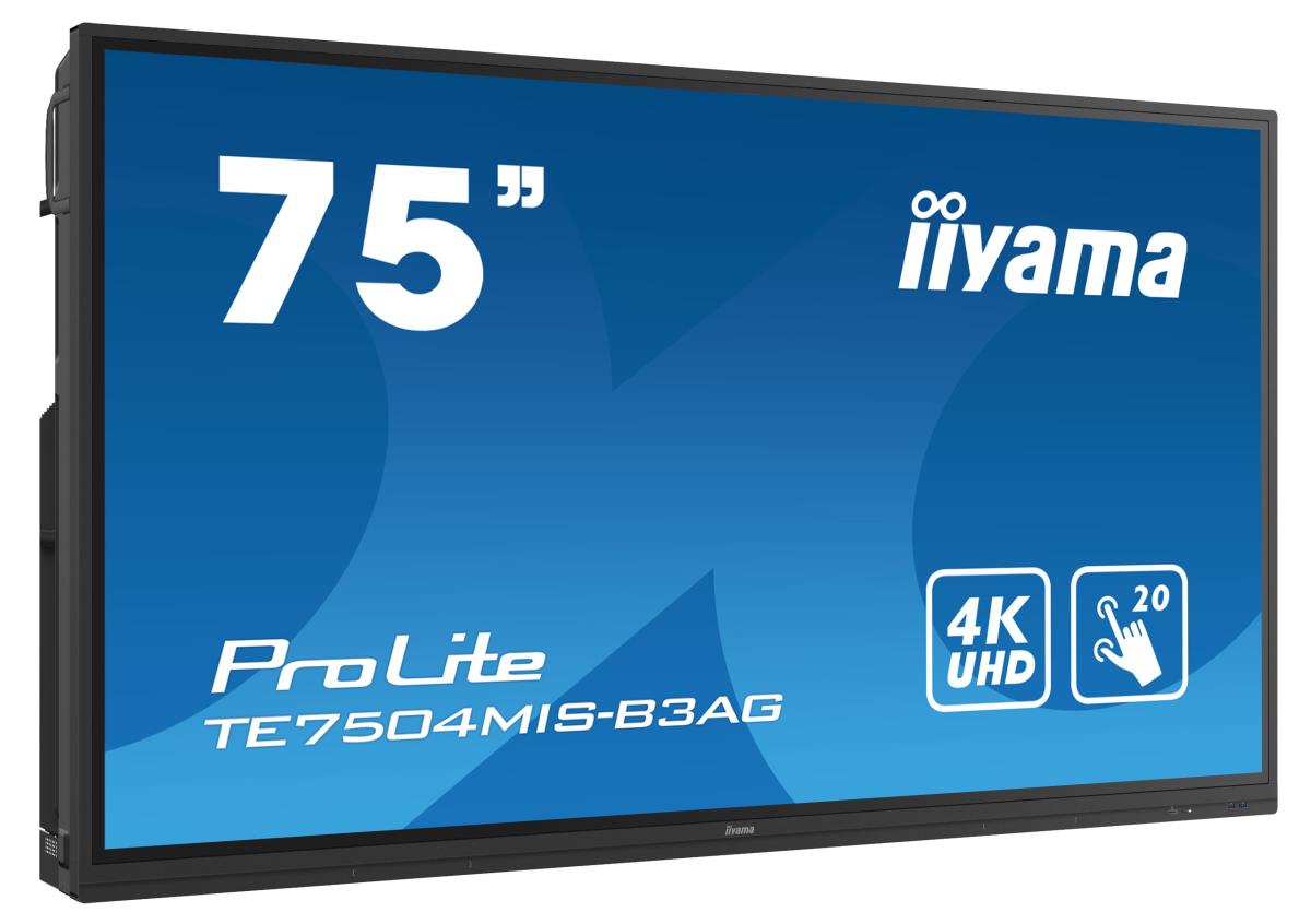 Large Format Display - ProLite TE7504MIS-B3AG - 75in Touch - 3840x2160 (UHD) - Black