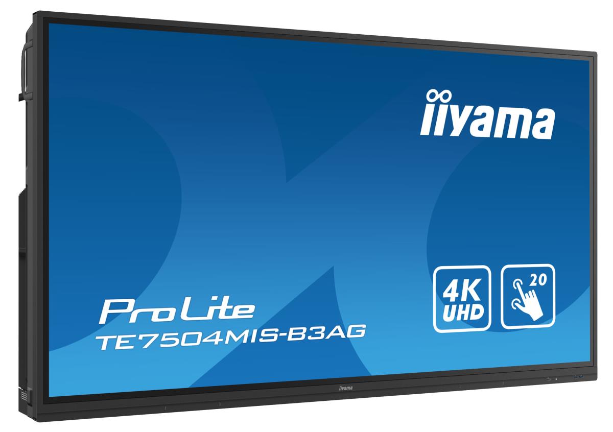 Large Format Display - ProLite TE7504MIS-B3AG - 75in Touch - 3840x2160 (UHD) - Black