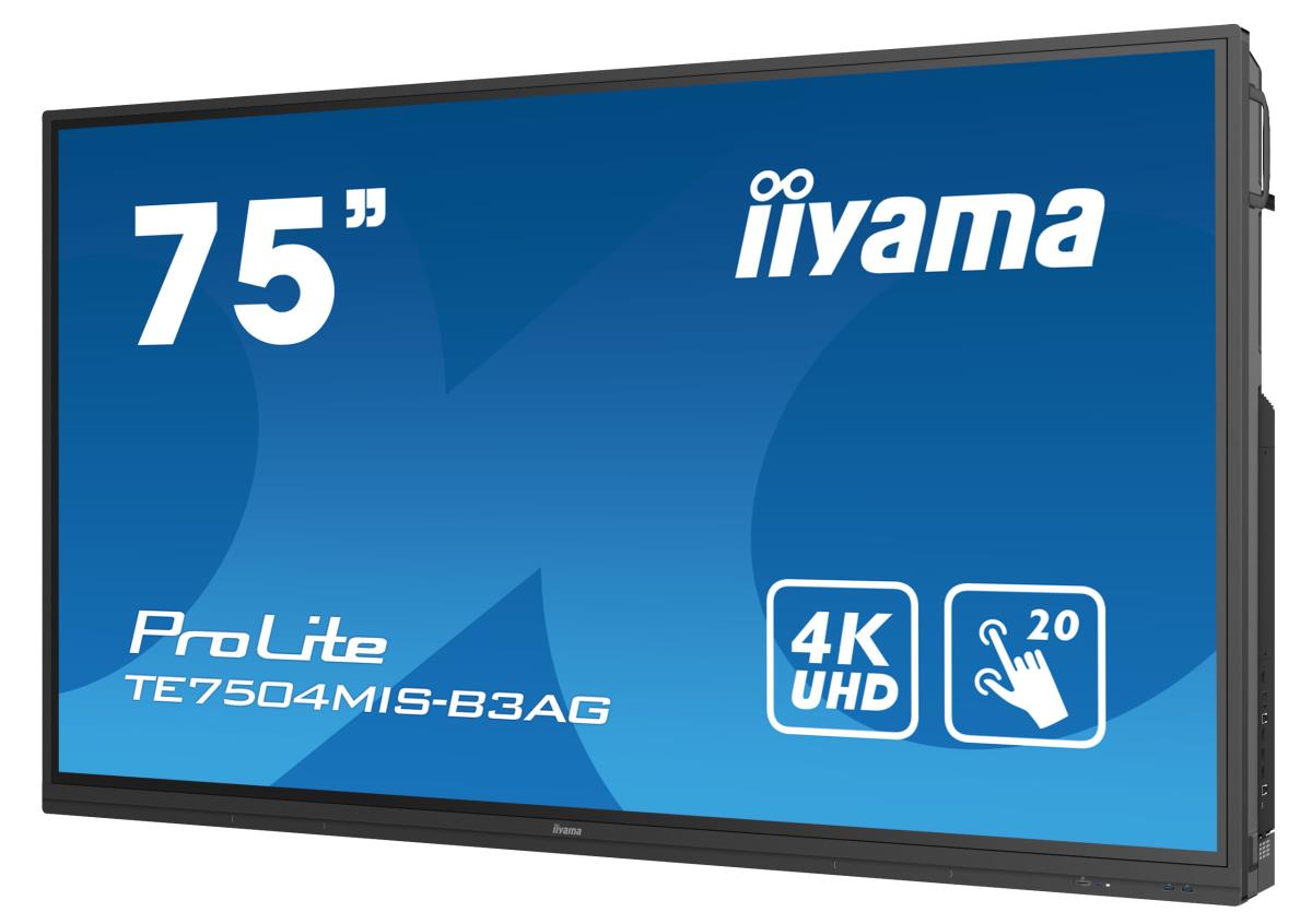 Large Format Display - ProLite TE7504MIS-B3AG - 75in Touch - 3840x2160 (UHD) - Black